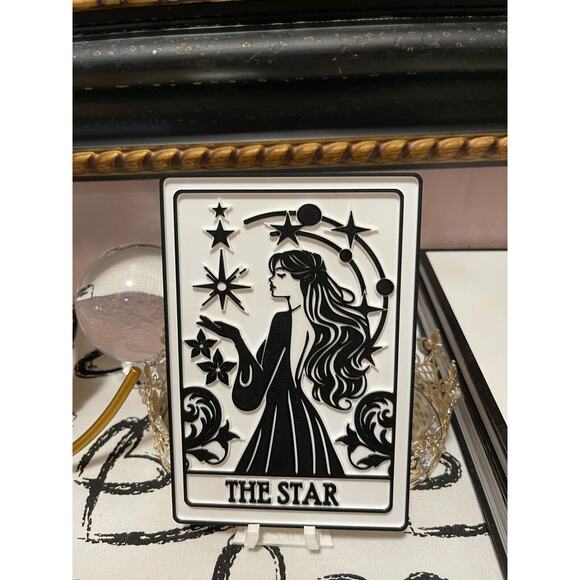 The Star Tarot Card - Unique 3D Printed Art - Mystical Home Decor - Perfect Gift - Picture 1 of 3